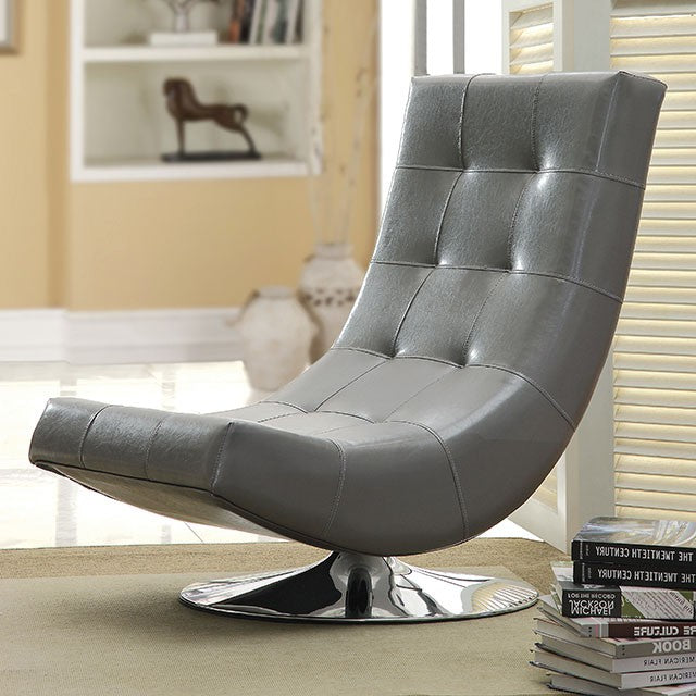 Trinidad Accent Chair Black & Grey - California Furniture (Coachella, CA)
