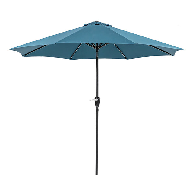 Soli 9' Outdoor Umbrella w/ Auto Tilt + 21" Round Base - California Furniture (Coachella, CA)