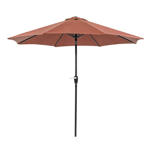 Soli 9' Outdoor Umbrella w/ Auto Tilt + 21" Round Base - California Furniture (Coachella, CA)