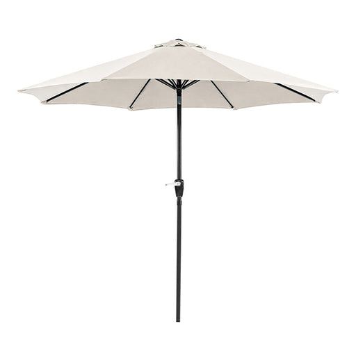 Soli 9' Outdoor Umbrella w/ Auto Tilt + 21" Round Base - California Furniture (Coachella, CA)
