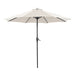 Tano 9' Outdoor Umbrella + 21" Round Base - California Furniture (Coachella, CA)