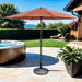 Mora 11' Outdoor Umbrella + 21" Round Base - California Furniture (Coachella, CA)