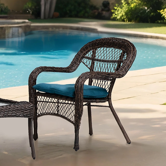 Oliveri Wicker Stacking Chair - 2Pc/Stack - California Furniture (Coachella, CA)