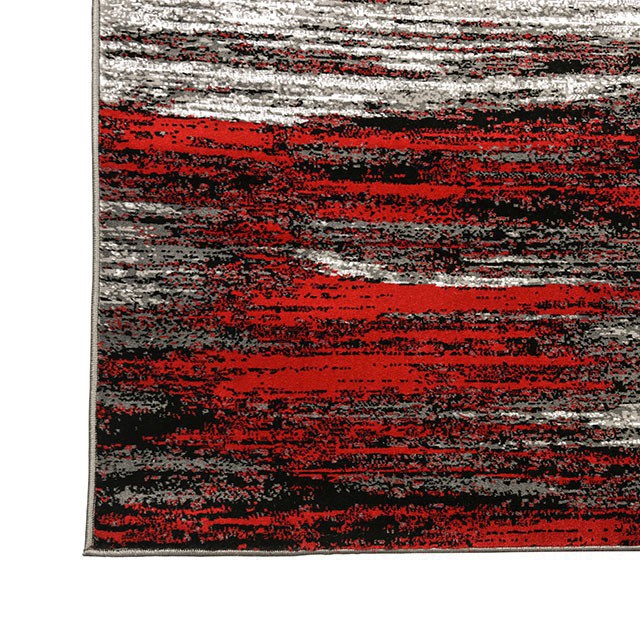 Sivas Gray/Red 8' X 10' Area Rug - California Furniture (Coachella, CA)