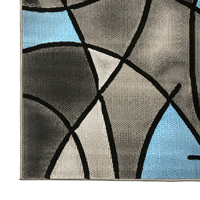 Sivas Charcoal Blue 5' X 8' Area Rug - California Furniture (Coachella, CA)