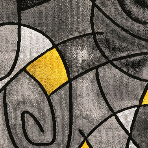 Sivas Charcoal Yellow 8' X 10' Area Rug - California Furniture (Coachella, CA)
