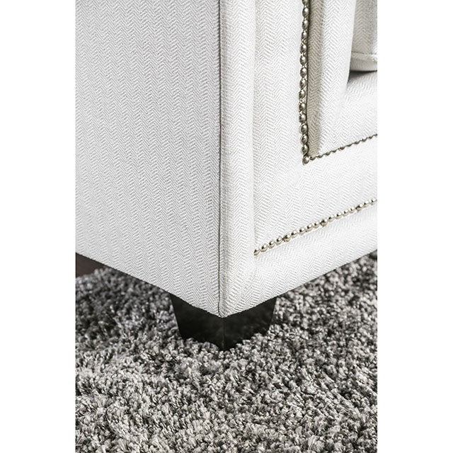 Ilse Off-White/Blue Sofa - California Furniture (Coachella, CA)