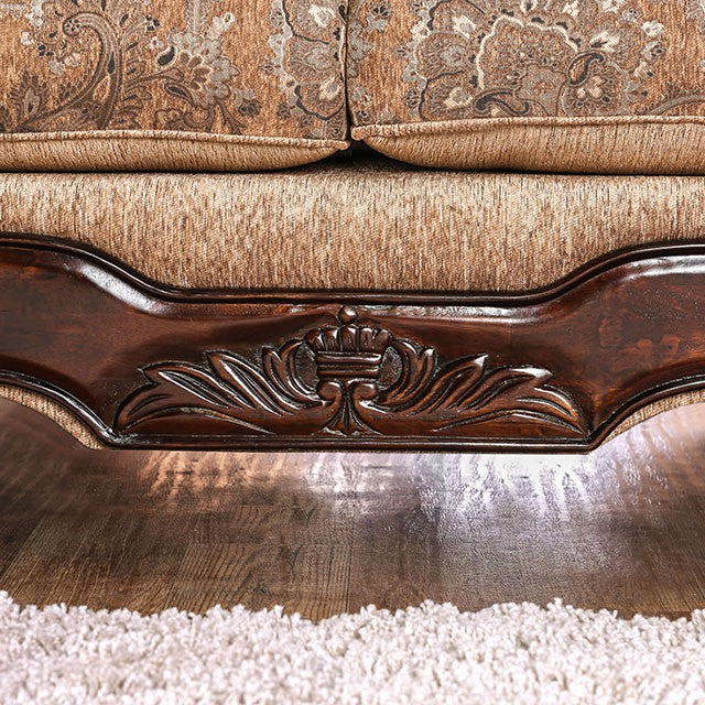 NICANOR Tan/Gold Sofa - California Furniture (Coachella, CA)