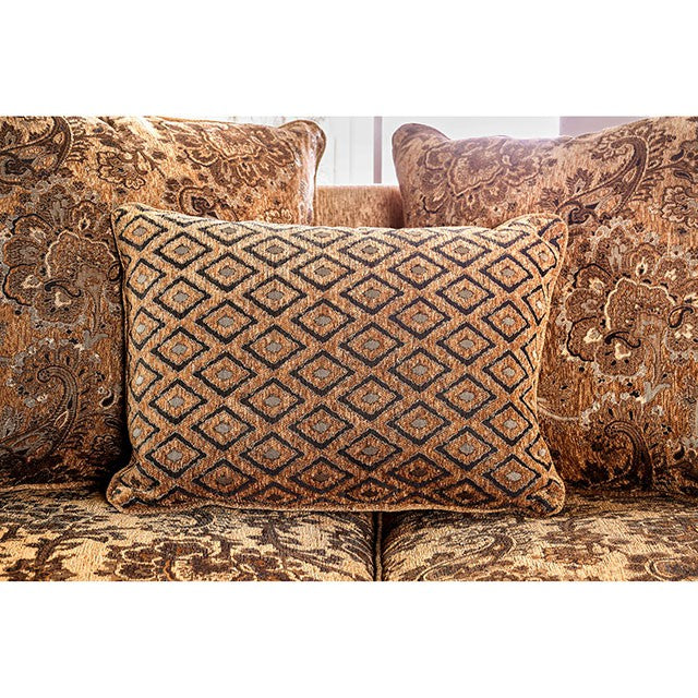 NICANOR Tan/Gold Sofa - California Furniture (Coachella, CA)