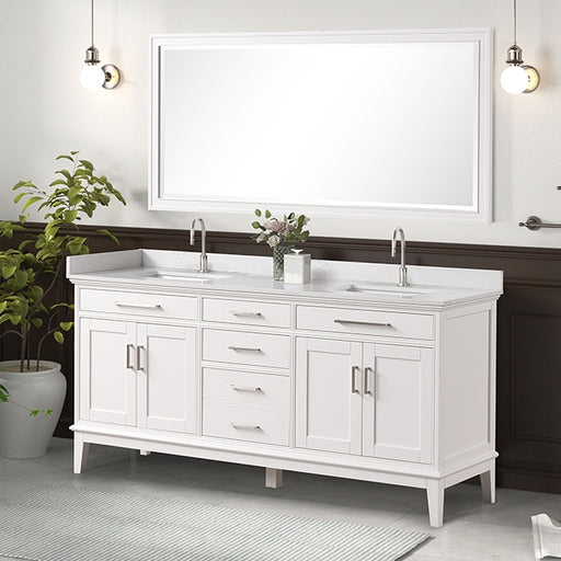 Almeria Vanity Set w/ Mirror - California Furniture (Coachella, CA)
